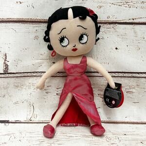 BETTY BOOP Red Dress Plush Doll 16” NWT